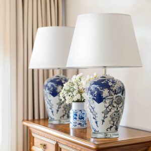 ✨ Elevate your space with timeless elegance. This Jingdezhen Blue & White Porcelain Table Lamp blends classic Chinese artistry with modern luxury — perfect for your bedroom bedside or living room décor. A statement piece that brings warmth, culture, and sophistication to any space. 🏡💡