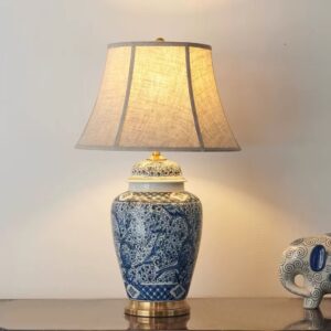Vintage Ceramic Lamp Blue 2