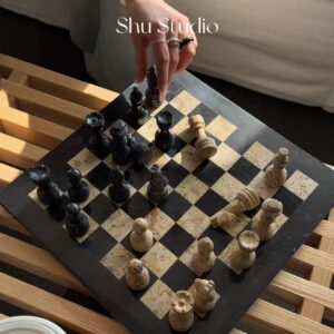 Marble Chess decor set