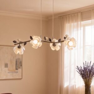 French luxury dining table chandelier